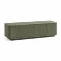 Mobile porta TV a 3 ante in MDF verde oliva rettangolare 160 x 40 x 45 cm