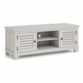 Mobile TV in MDF grigio chiaro con 2 ante a persiana 120 x 40 x 60 cm
